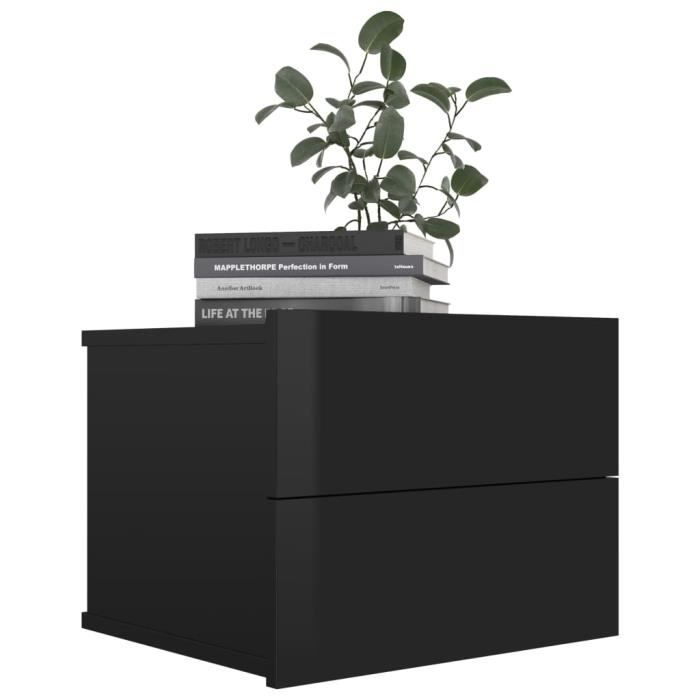 Baril 30 Litres Décoratif – Bidon Table Chevet – Noir Brillant (Reconditionné)