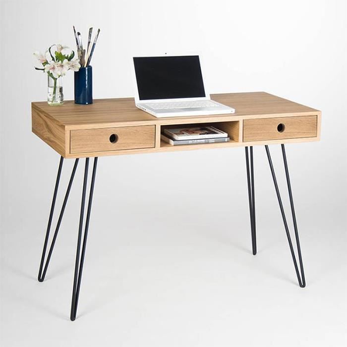 Pieds de Table Scandinave YIS 50 cm - Lot de 4 - Noir