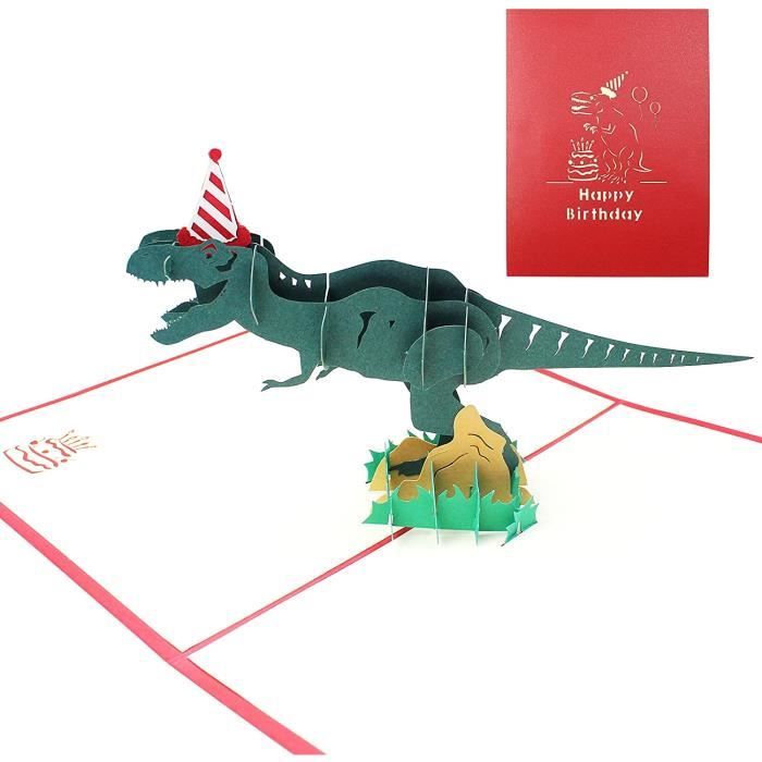 Carte Anniversaire Dinosaure Cdiscount