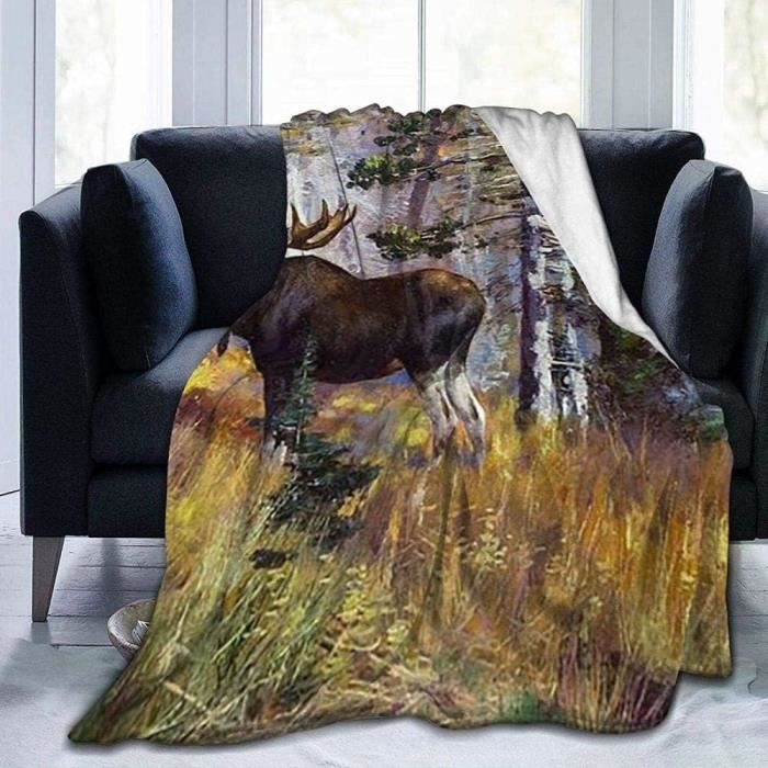 Couverture En Flanelle Ultra Douce La Câline™ | Pour Canapé, Lit Et Bureau | Chaleur Légère Et Confort En Toutes Saisons