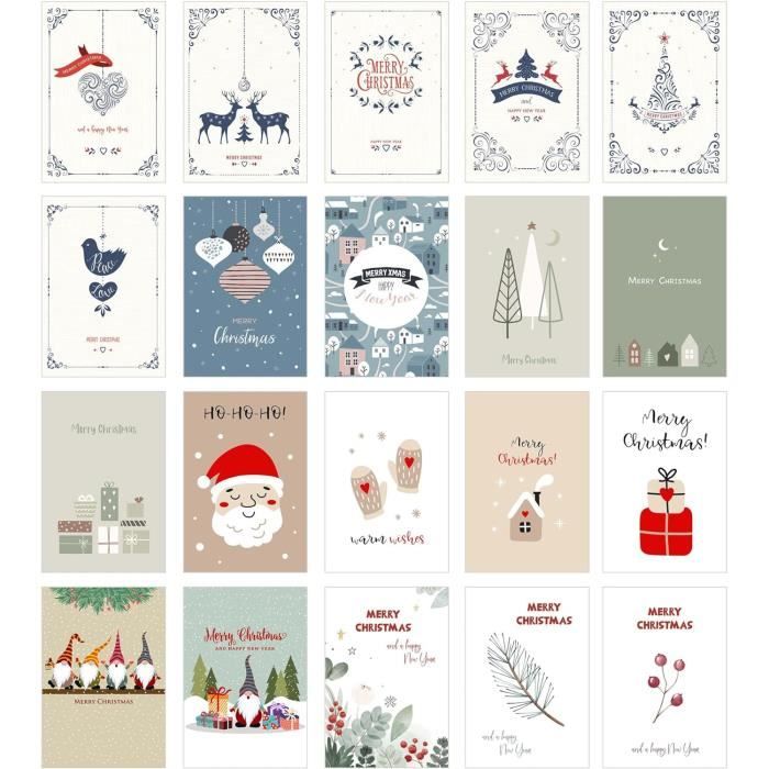 Lot 8 Cartes De Noël Carrées 14.5x14.5 Cm – Qualité Supérieure, Avec Enveloppes, Imprimées En Allemagne