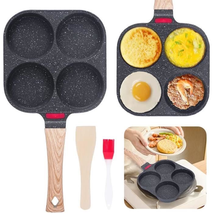 Mineup Poêle à 4 Emplacements, PoêLes à Omelette, Poêle à Crêpes