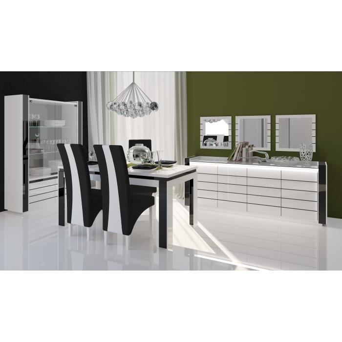 Salle à Manger Buffet Vitrine Table 160cm
