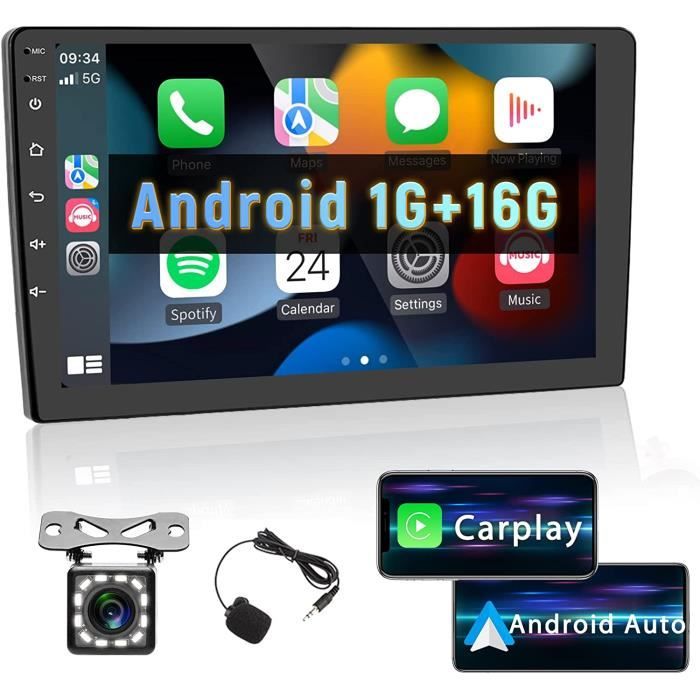 Podofo 2 Din Autoradio Android Carplay Android Auto Hi-FI Écran