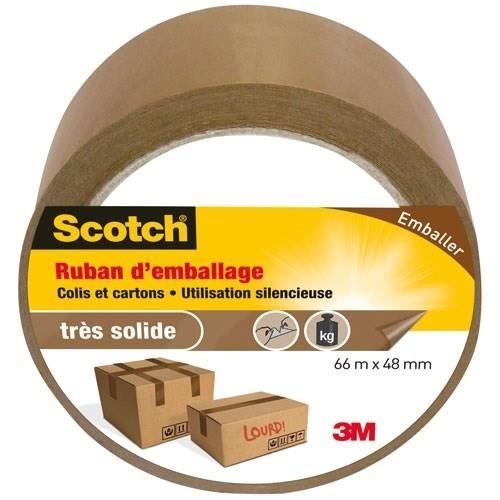 SCOTCH Ruban d’emballage Adhésif Très solide 48 mm x 66