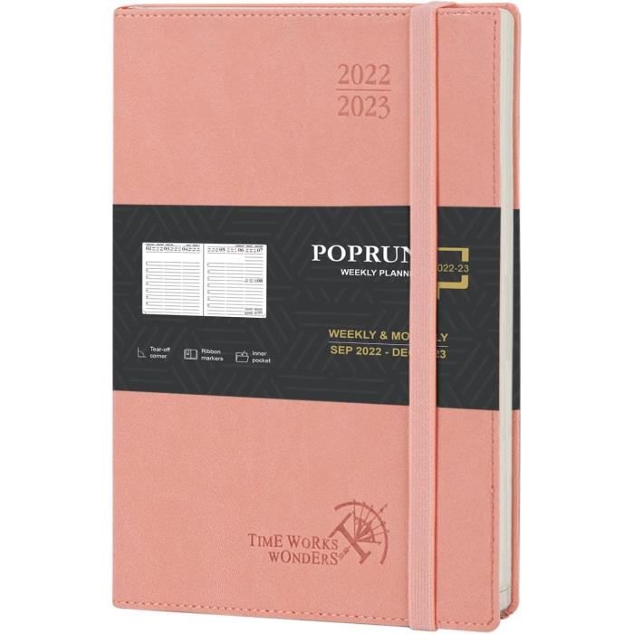 LEUCHTTURM1917 372785 Agenda Mensuel Et Carnet De Notes 2026 (B5) - 16 Mois - Couverture Souple - Rose Poussiéreuse - En Anglais