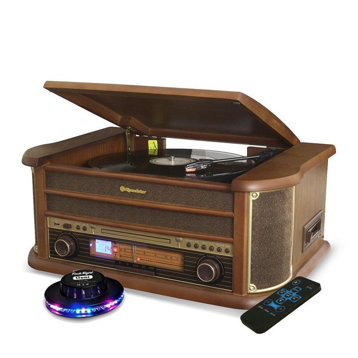Vinyle Roadstar HIF 1993BT 33 45 78 Trs 2 Enceintes PMPO CD USB Bluetooth FM RADIO CASSETTE en BOIS Ovni - vue 2