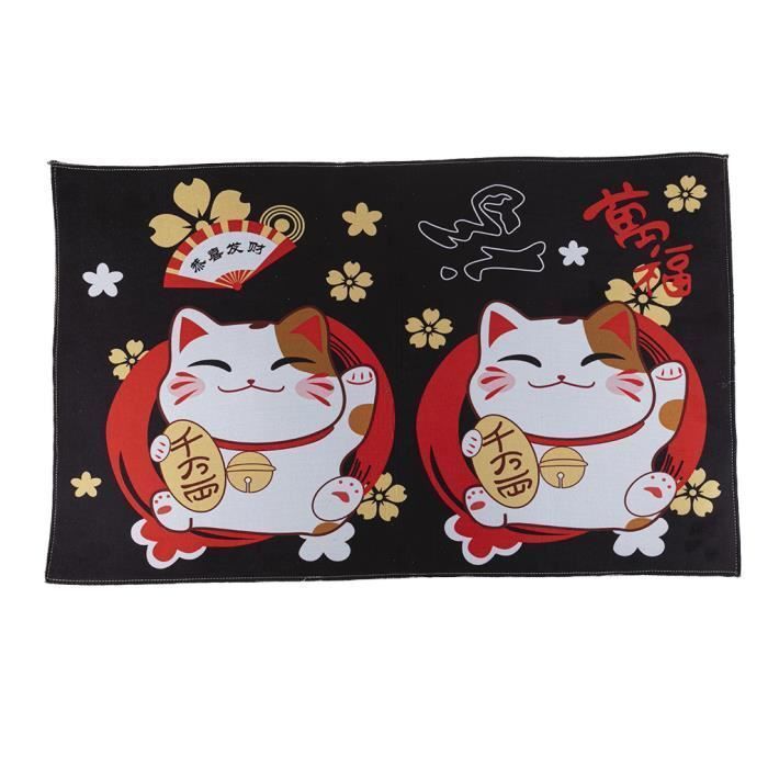 Tapis De Sol Maneki Neko 80 X 50 Cm Tradition Du Japon Cdiscount Maison