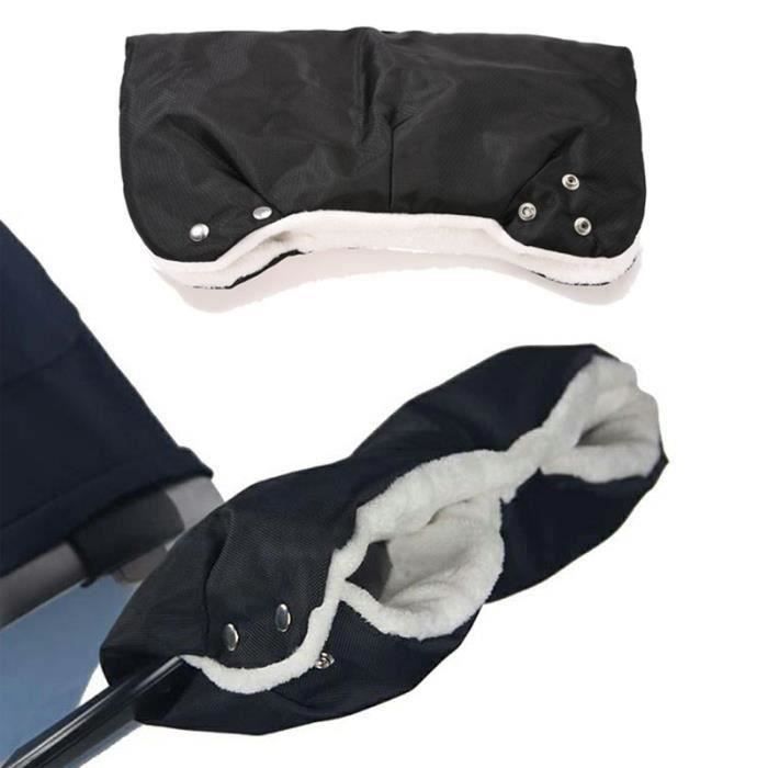 Gants Pour Poussette LUMITERRA - Chauds, Imperméables, Avec Fixation Bouton Pour Guidon - 3