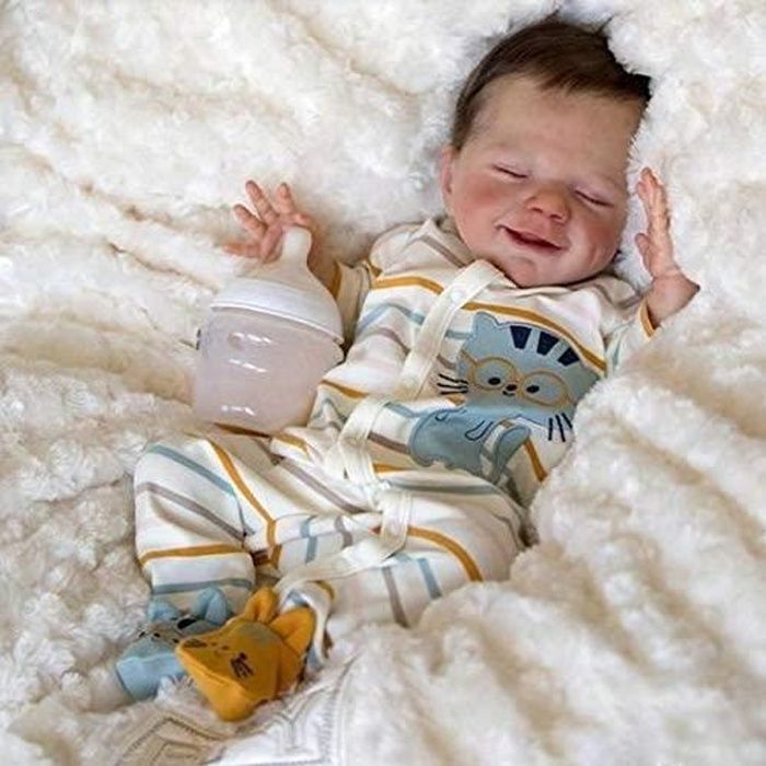 Reborn Bebe Dolls Vinyle Doux A La Main Nouveau Ne Silicone Renaitre Bebe Qui A L Air Reel Bebe Endormi Ressemble A Un Vrai Bebe Cdiscount Jeux Jouets