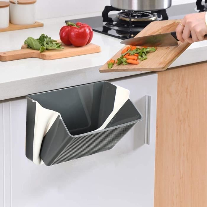 Eleganted Poubelle Pliable, 4L Poubelle Murale Pour Cuisine, Voiture