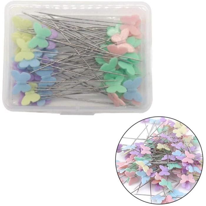 100pcs ensemble Epingles de patchwork Epingles a tete de fleur Outil de c X7O2 100pcs ensemble Epingles de patchwork Epingles a tete de fleur Outil de c X7O2