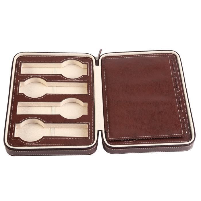Pochette De Voyage Pour Montre En Velours – Double Couche, Protection Anti-rayures, 2 Pièces