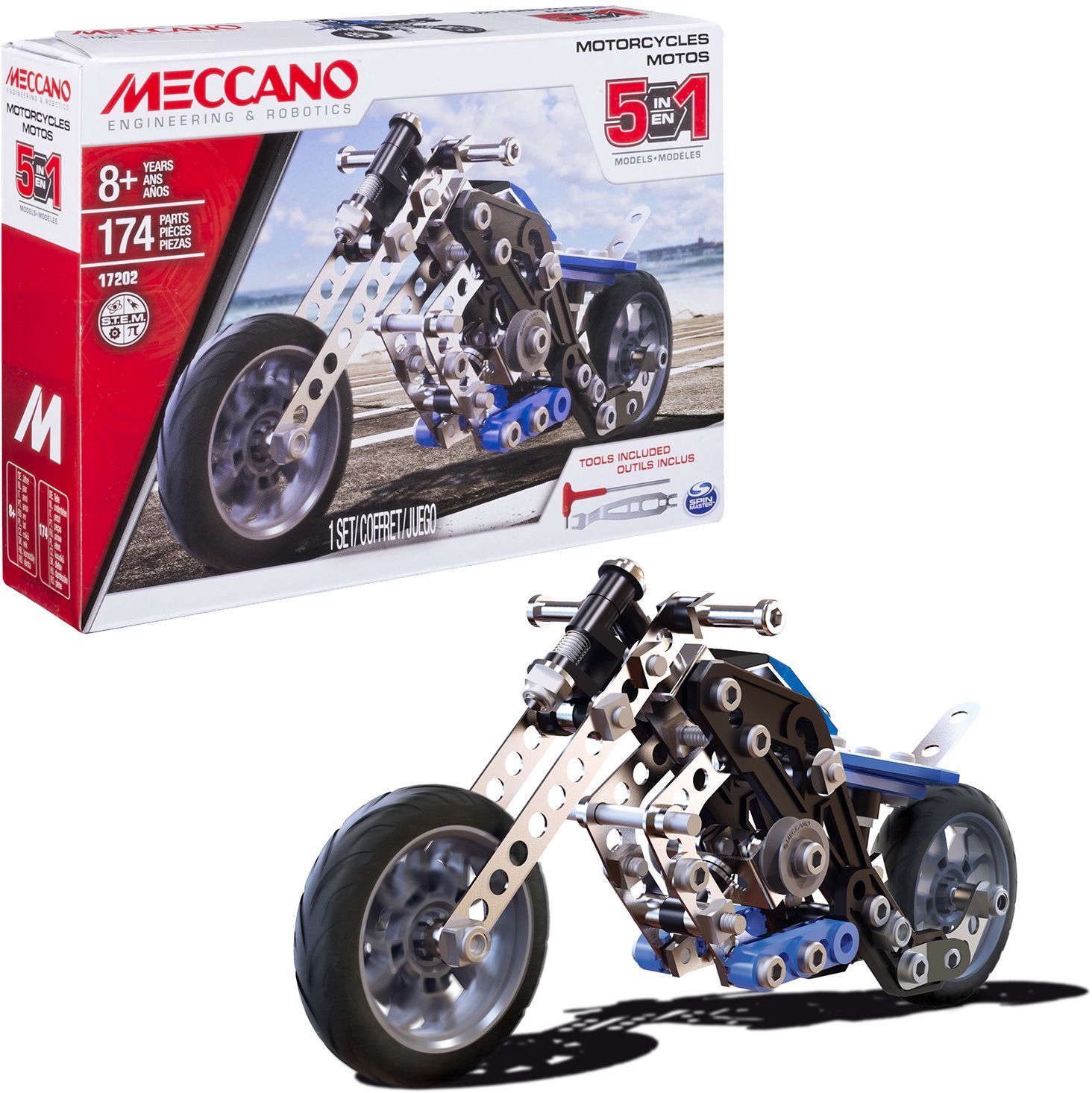 Moto BANDAI Meccano APM20103 5 Modèles