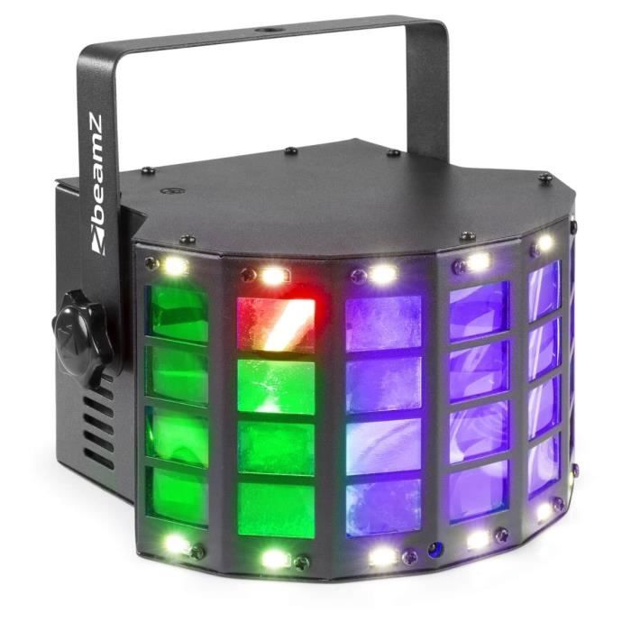 BeamZ Derby Strobe avec DMX Jeu de lumière, effet LED 2 en 1, effets