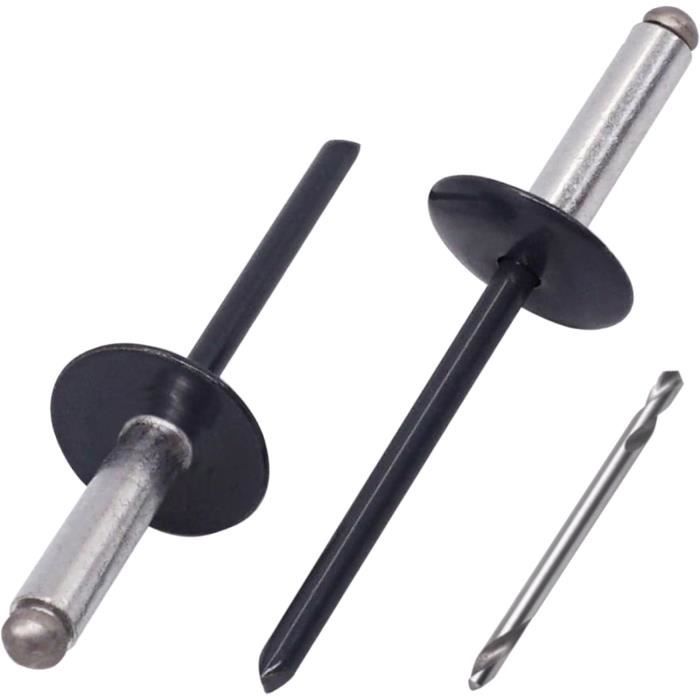 P 100 Rivet Lot De 100 Rivets Aveugles À Bride Large En Aluminium 4,8 X 18 Mm ...