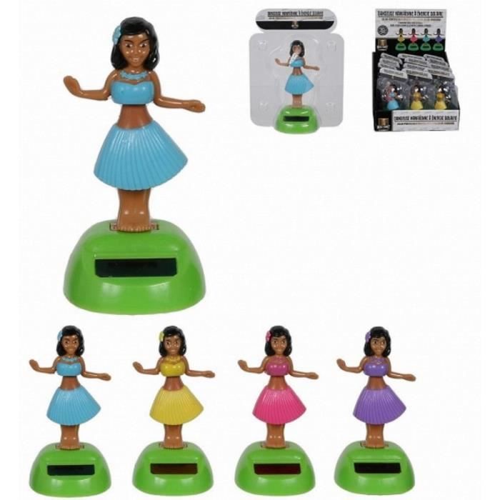 Danseuse Hawaïenne Solaire – Décoration Voiture Ou Bureau, Balancement Automatique Au Soleil, Sans Pile