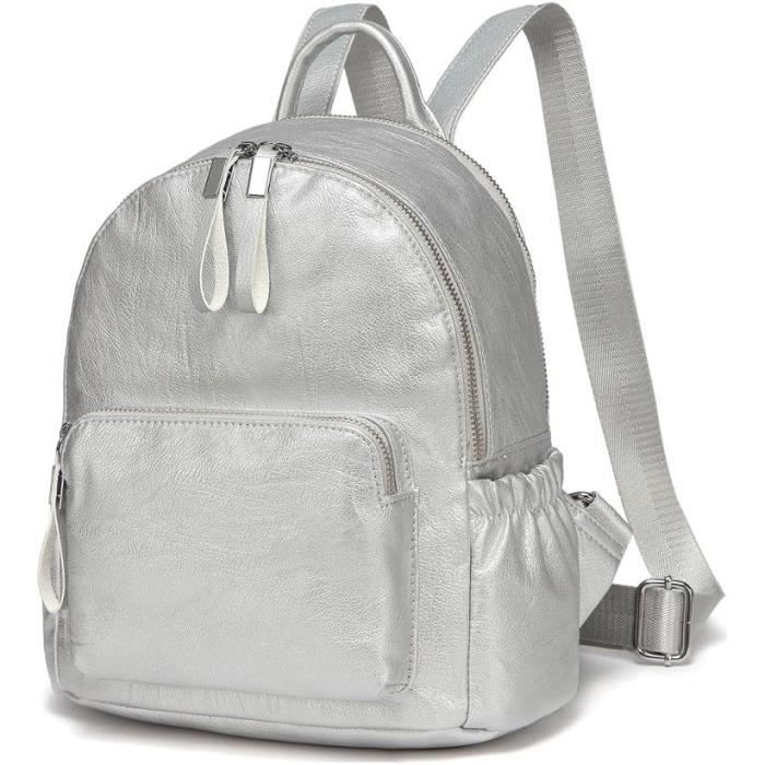Petit sac à dos en cuir noir pour femme Petit sac à dos en cuir noir pour femme