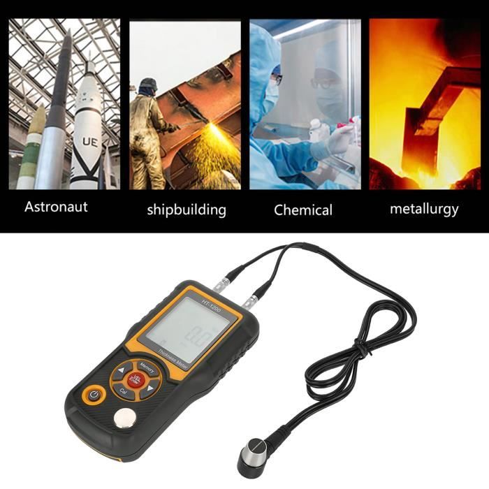 Testeur D'Épaisseur De Revêtement Numérique TC100 - Mesure Peinture Voiture 0.1µm à 1300µm - 2