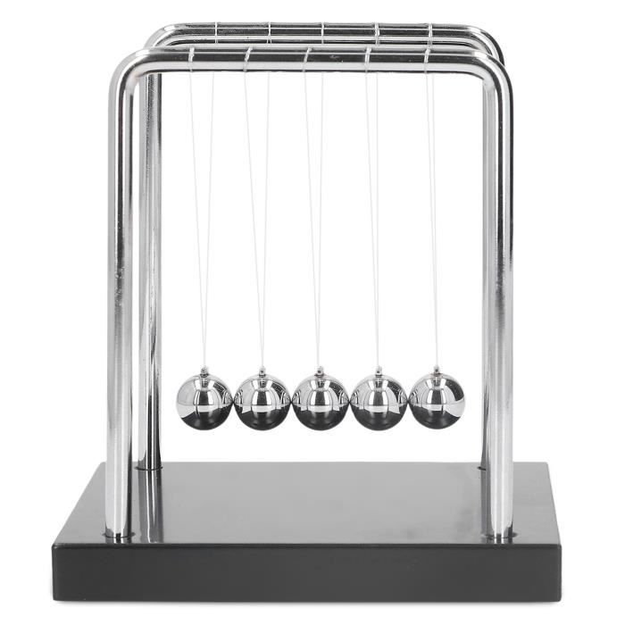 Syfunlv Pendule De Newton, Boule D'équilibre Du Berceau De Newton, Physique Science Métal Jeux