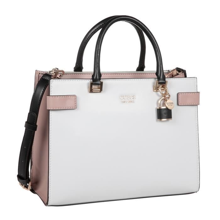 How? pawn Ambassador Guess sac femme Blanc WHITE MULTI - Cdiscount Bagagerie - Maroquinerie