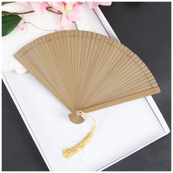 Éventail Pliant Chinois En Soie Et Bambou – Idéal Pour Danse, Mariage Ou Décoration – Style Traditionnel