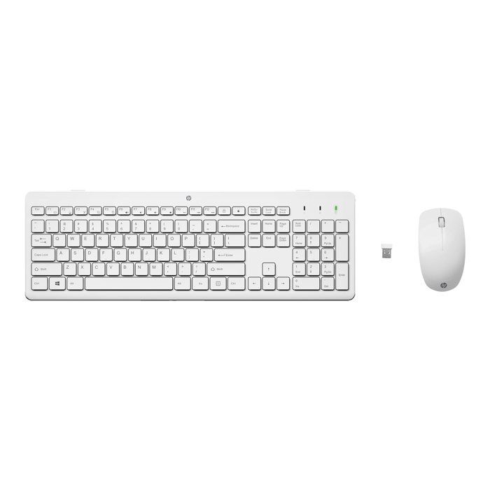 Ensemble clavier et souris – HP – 230 – Sans fil – Blanc – Français