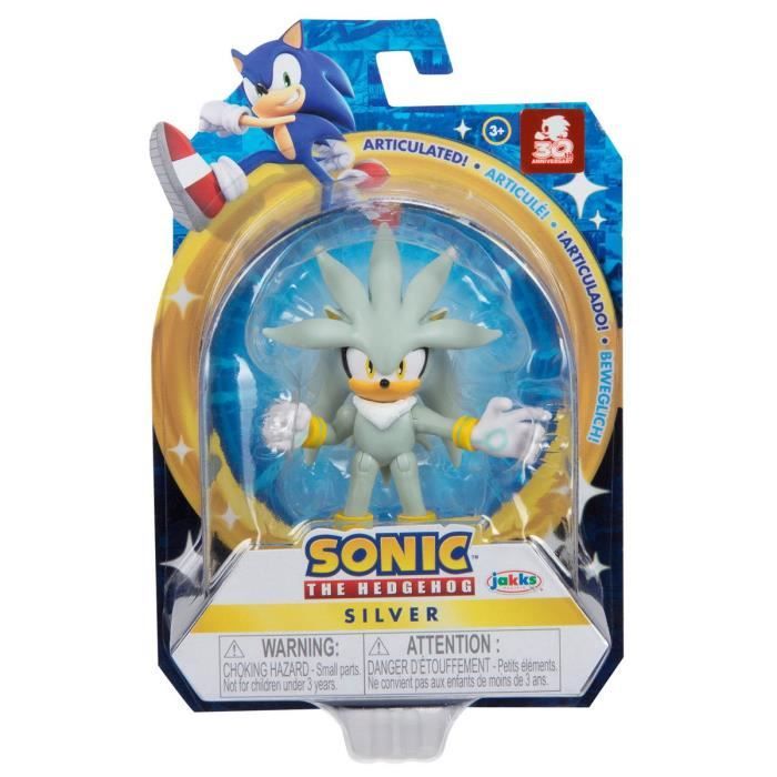 Figurine articulée Sonic The Hedgehog - JAKKS PACIFIC - 40689 - 6 cm -  Silver - Cdiscount Jeux - Jouets