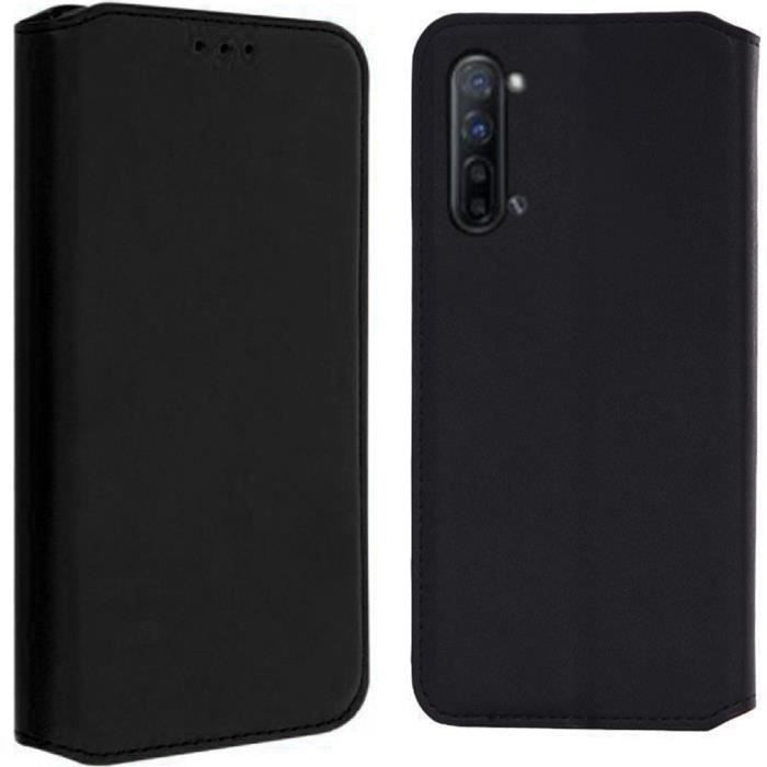 Coque Portefeuille Cuir Flip Noir Pour Oppo Find X5 Lite - Marque SDTEK, Neuf Sous Emballage