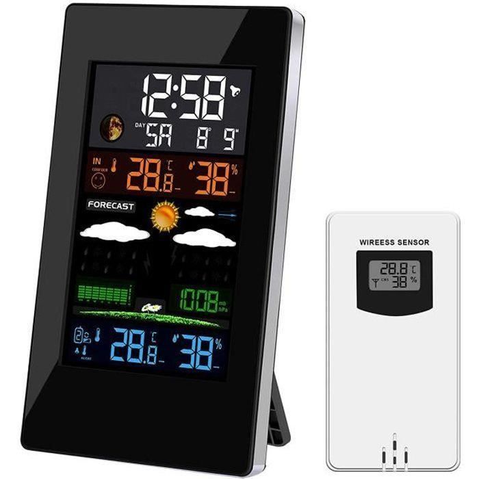 Station Météo Analogique 130 Mm - Thermomètre, Hygromètre, Baromètre Sans Pile, Prévisions Fiables