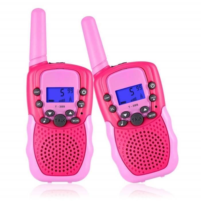 Talkie Walkie Enfants Rechargeable 2 Voies 16 Canaux 3 KM, Lampe de Talkie Walkie Enfants Rechargeable 2 Voies 16 Canaux 3 KM, Lampe de