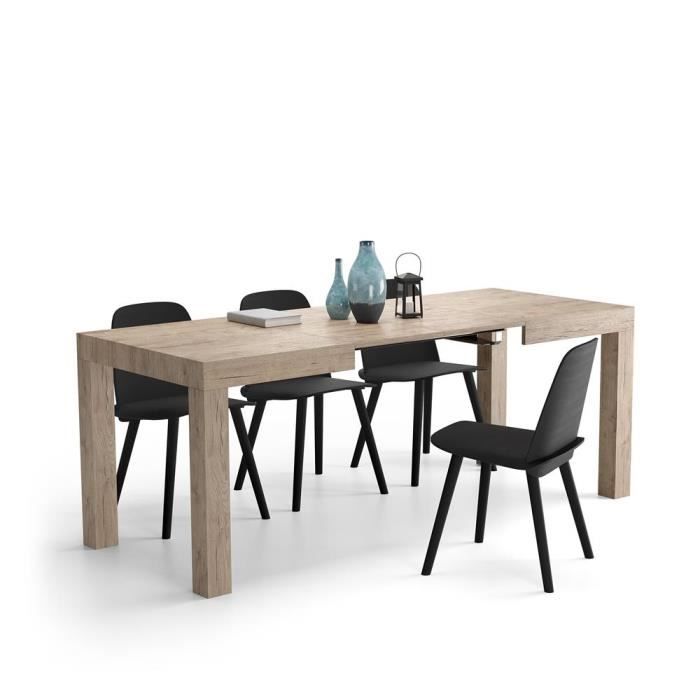 Mobili Fiver, Table Extensible Cuisine, First, Chêne naturel - Cdiscount  Maison