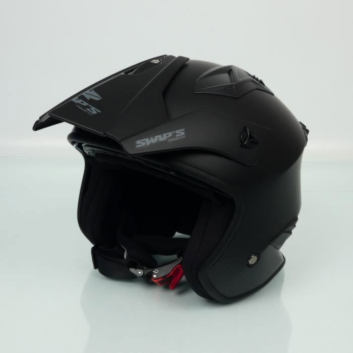 Casque Ski Et Vélo Unisexe – Taille XS (53–54cm) – Bleu Satiné – Visière Interchangeable