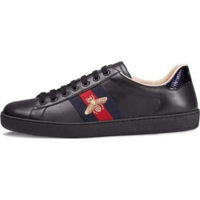 Chaussure Gucci Basket 2021 Sneakers Pas Cher Femme Homme Noir - Cdiscount  Chaussures