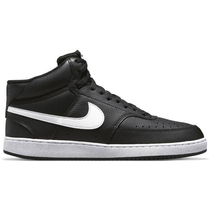 Nike Chaussure - Nike - Court Vision Mid Next Nature - Noir - Lacets - Plat