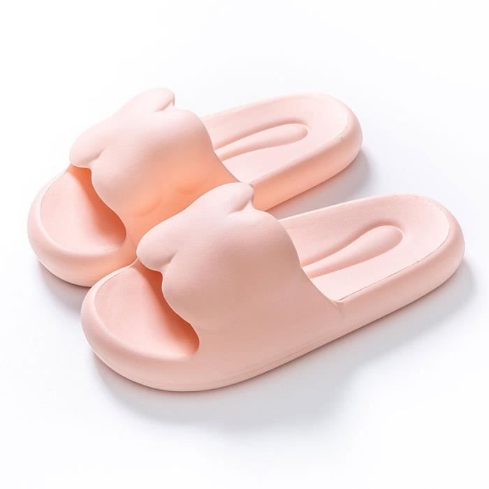 Pantoufles à bout ouvert VITATA Couple maison 2023 été Rose