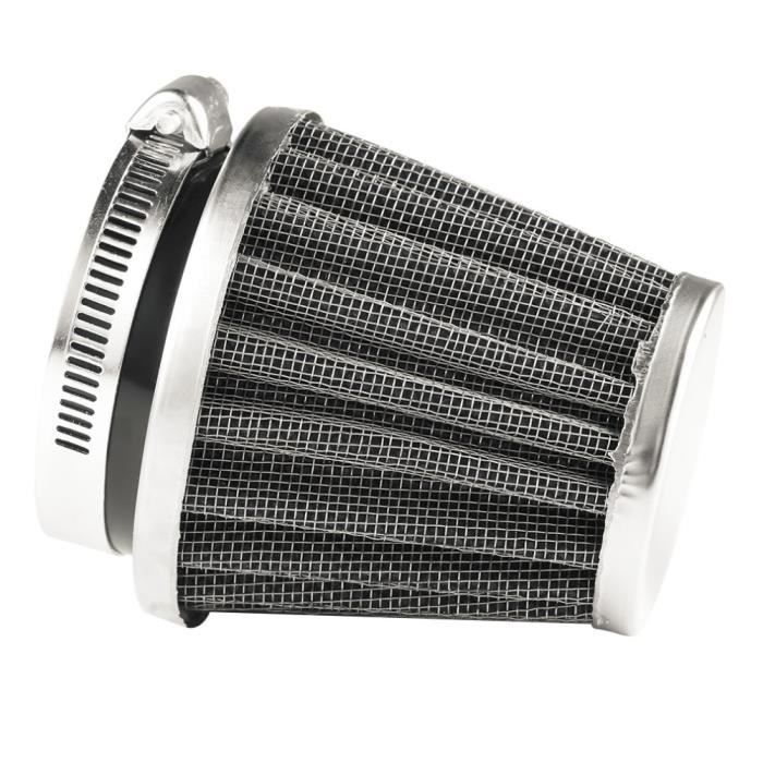 Filtre à air moto scooter quad CHROME 58 mm hauteur 30 mm VENDEUR FRANCAIS