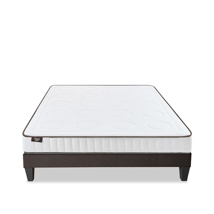 Ensemble Cristal 140x200 cm Matelas Mousse + Sommier Bois Ensemble Cristal 140x200 cm Matelas Mousse + Sommier Bois