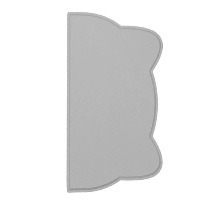 Meilleurs prix pour OMABETA Tapis de gamelle pour chat Tapis de bol pour chat, 17,3 pouces de Long et 9,8 pouces de large, animalerie collerette Gris