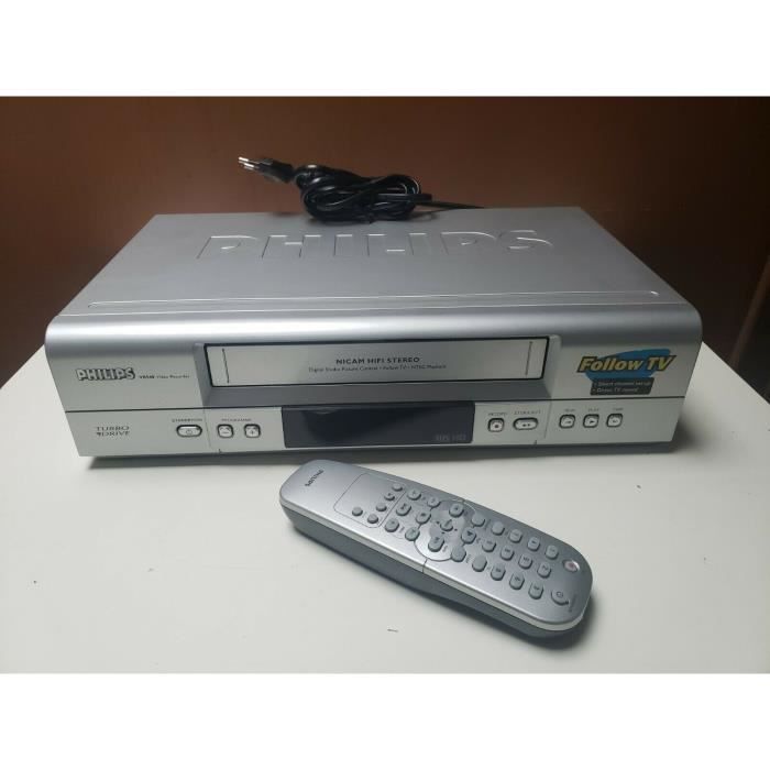 MAGNETOSCOPE PHILIPS VR 540 LECTEUR ENREGISTREUR K7 CASSETTE VIDEO VHS VCR + TEL