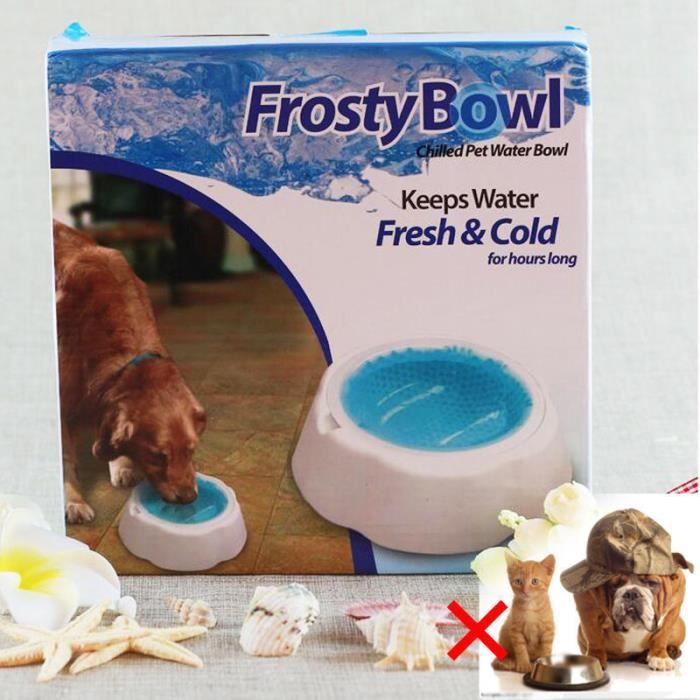 Bol Pour Chien Plus Frais Bol Pour Chat Bac A Glacons Bol D Eau Pour Animaux D Ete Avec Refroidissement Cdiscount