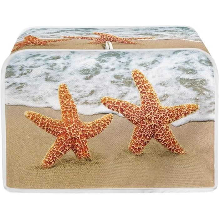 Housse De Four Grille-Pain Taille L (57x47x33cm) Tissu Décoratif Étoile De Mer - Protection Poussière