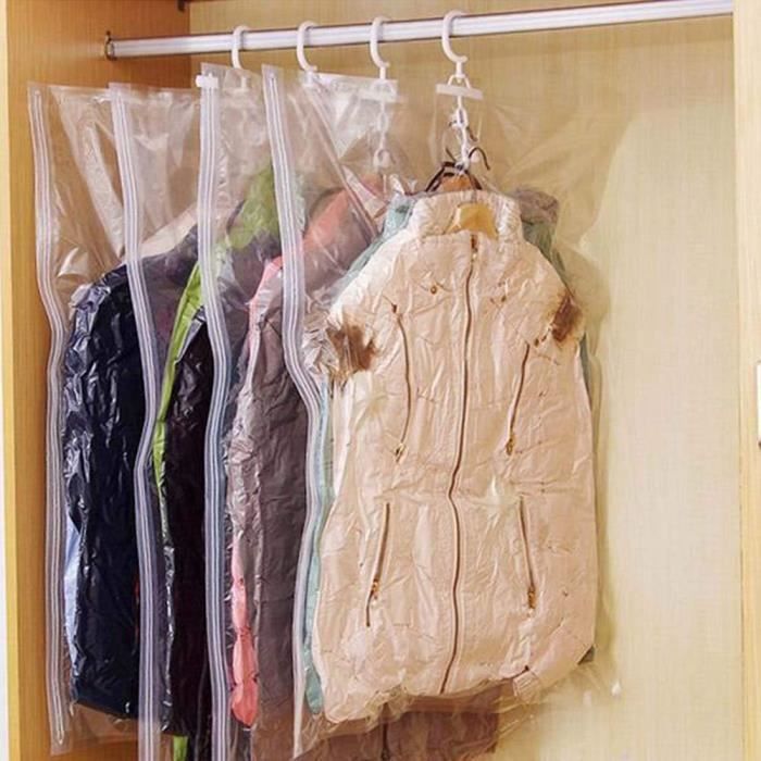 Lot De 4 Sacs De Rangement Sous Vide Extra Larges - 80x100x38 Cm | Pour Couettes, Couvertures, Vêtements, Literie