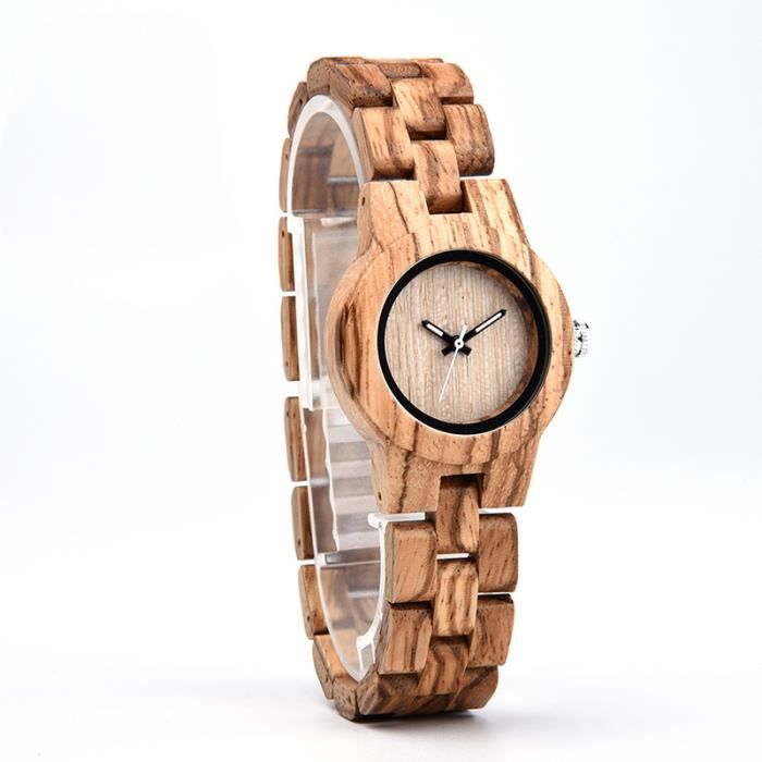 SHARPHY Montre femme en bois mode conception spéciale le nouveau haute qualité jaune cadeau luxe SHARPHY Montre femme en bois mode conception spéciale le nouveau haute qualité jaune cadeau luxe