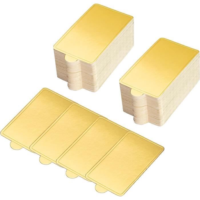 Lot 10 Supports à Gâteaux Ronds 20cm Doré Argent - Plateaux Pâtisserie Carton Épais 2mm
