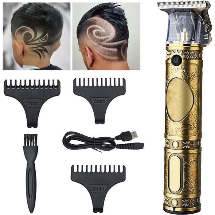 Tondeuse Cheveux Hommes, Tondeuse Finition Professionnel T-Blade, Tondeuse à Cheveux Sans Fil, Rechargeable Electriques[S240]