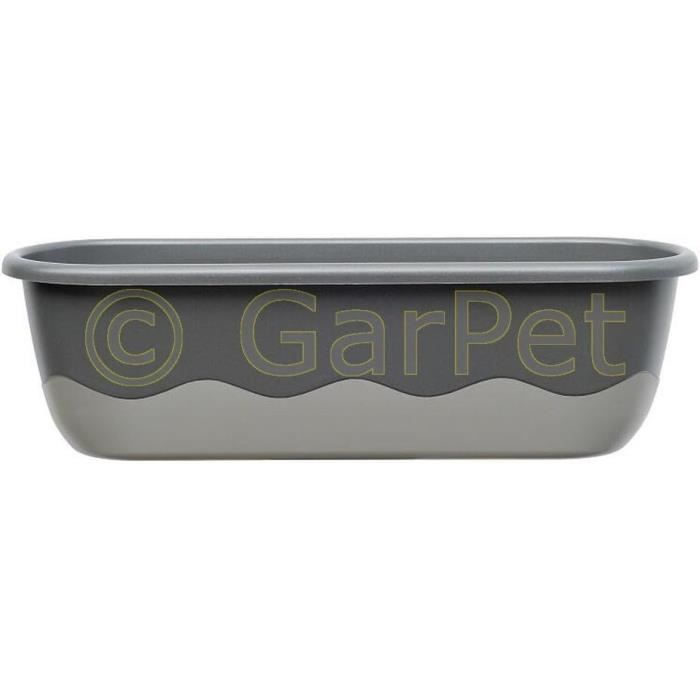 Pot à Réserve D’eau Bergamot 30x30 Cm – Carré, Avec Fenêtre D’arrosage, Pour Plantes Légumes Ou Fleurs, Couleur Anthracite