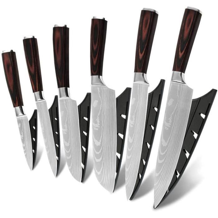 XYJ Japan Kitchen knife set laser Damascus chef knife Cutter Cutter