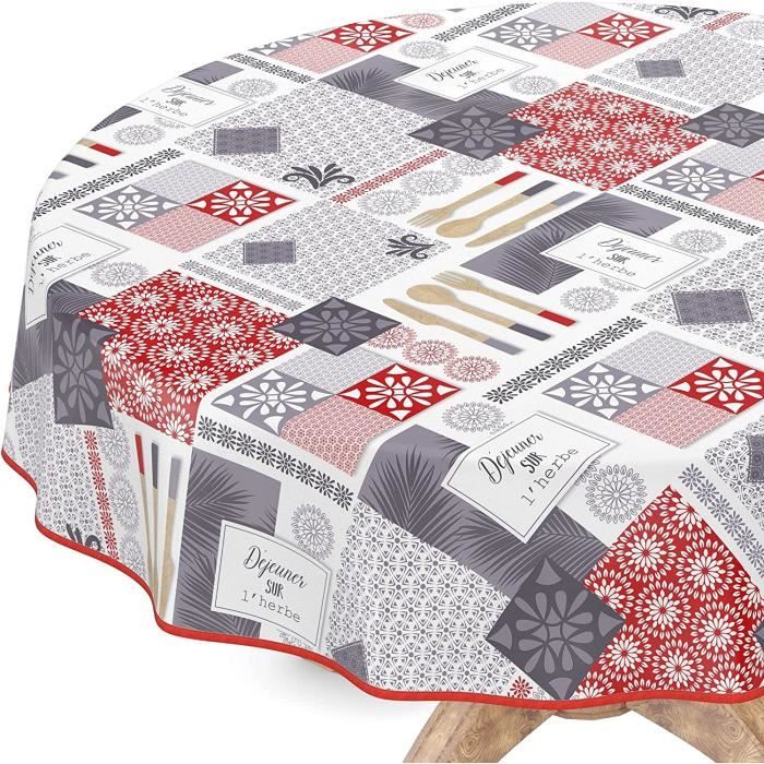 Toile Cirée Ovale Nappes En Toile Cirée Lavable Nappe Toile Cirée ANRO 240x140cm Nappe Toile Cirée Ovale