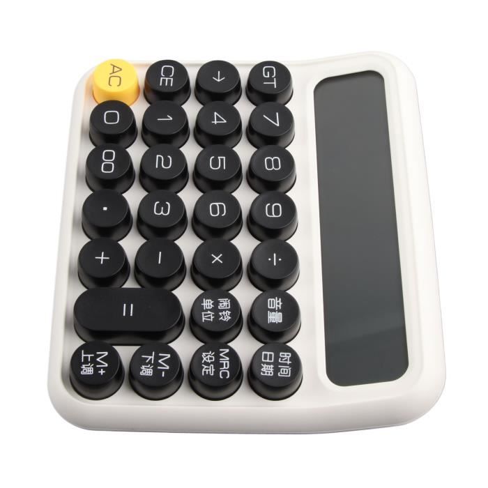 Calculatrice Bureau OSALO 12 Chiffres - Grand Écran Solaire + Batterie - Boutons Jumbo
